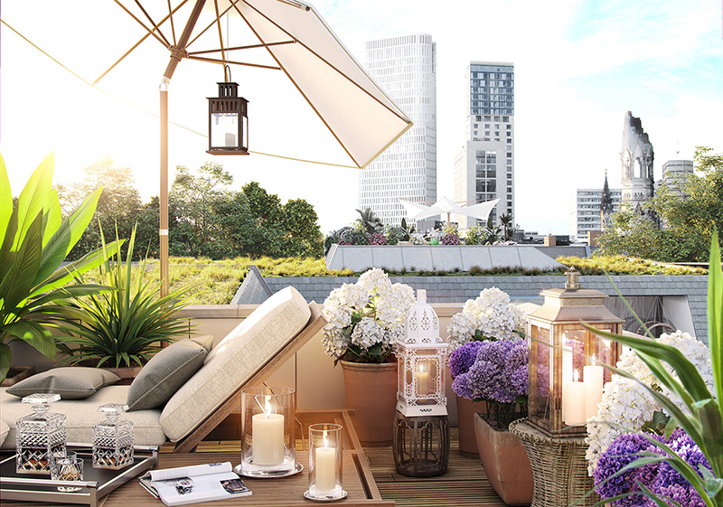Dachterrasse/Berlin